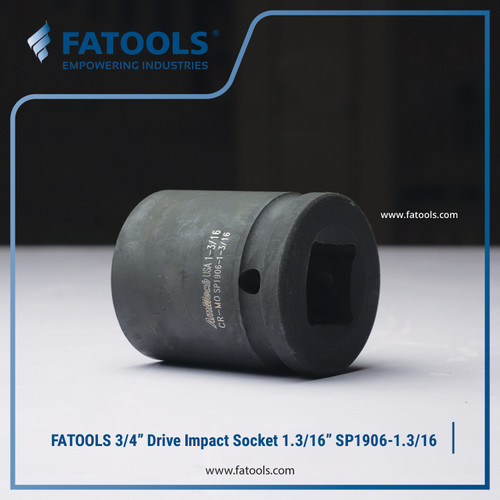 FATOOLS 3/4" Dr IMPACT SOCKET 1.3/16" 6PT IMPERIAL S1906-1.3/16 Sock