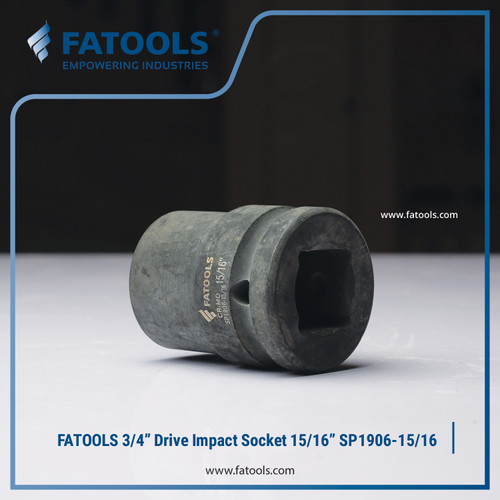 FATOOLS 3/4" IMPACT SOCKET 15/16" 6PT IMPERIAL Kunci Sock SP1906-15/16