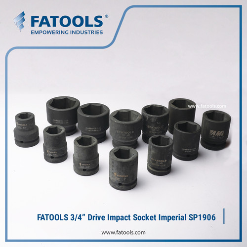 FATOOLS 3/4" Dr IMPACT SOCKET 7/8" 6PT IMPERIAL Kunci Sock SP1906-7/8