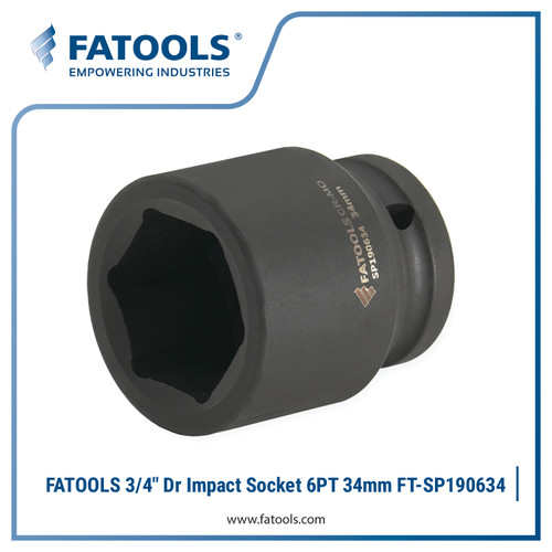 FATOOLS 3/4" IMPACT SOCKET 34mm 6PT Kunci Sock SP190634