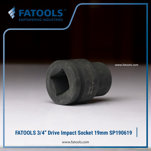 FATOOLS 3/4" Dr IMPACT SOCKET 19mm 6PT Kunci Sock SP190619