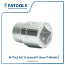 FATOOLS 3/4" Dr Socket 19mm 6PT Metric S160619