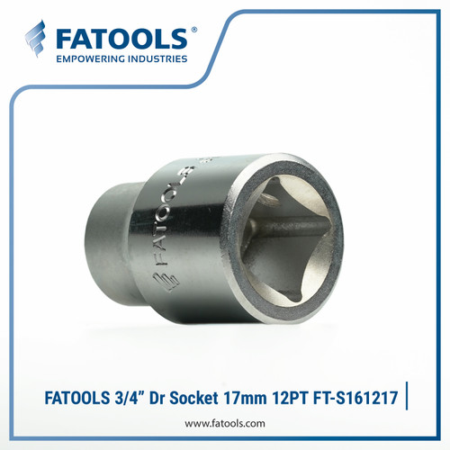 FATOOLS 3/4" Dr Socket 17mm 12PT Metric S161217