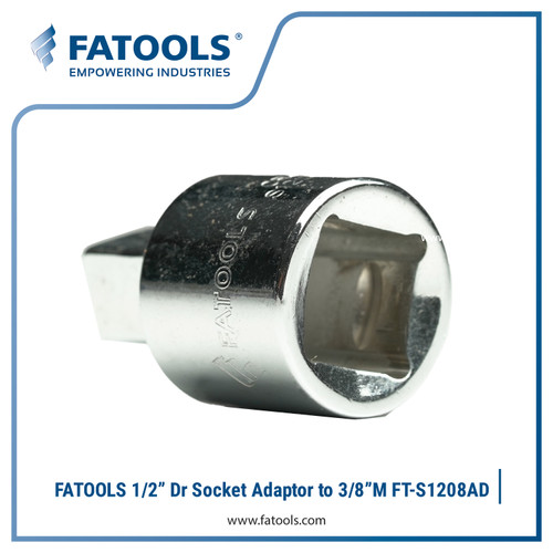 FATOOLS 1/2" Dr Socket Adaptor 1/2"F X 3/8"M S1208AD Kunci Sok Adapter