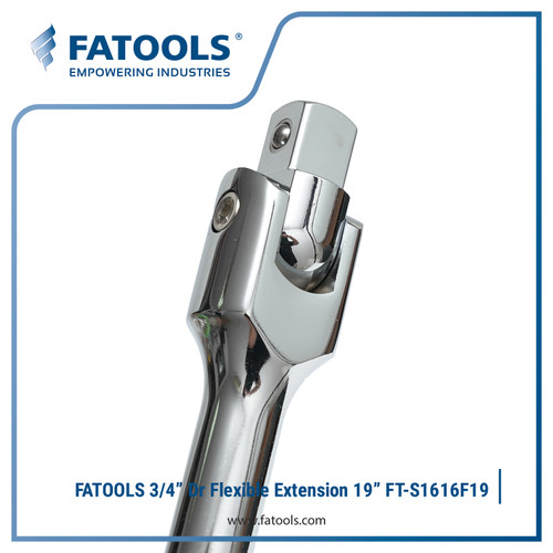 FATOOLS S1616F19 3/4" Dr Flexible Handle Socket 19" Gagang Sock Extend