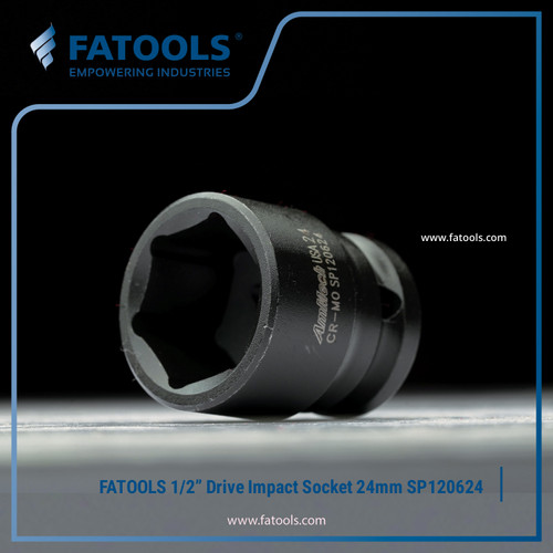 FATOOLS 1/2" Dr Impact Socket 24mm SP120624 Mata Sock Kunci