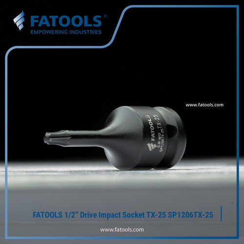 FATOOLS SP1206TX-25 1/2" Dr Impact Socket Torx Bit TX-25 Kunci Bintang