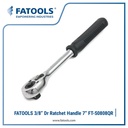 FATOOLS S0808QR 3/8" Dr Ratchet Handle 7" Gagang Kunci Stang Sock