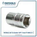 FATOOLS 3/8" Dr Socket 12PT 11mm S081211 Kunci Sock