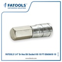 FATOOLS S0606HX-10 - 1/4" SOCKET HEX BIT SIZE M10