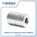FATOOLS S060613 - 1/4" SOCKET METRIC 6PT SIZE 13