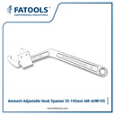 FATOOLS AM-AHW105 Adjustable Hook Spanner 105mm Kunci Hook Setel