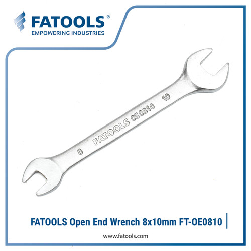 FATOOLS OE0810 Double Open End Wrench 8x10mm Kunci Pas CrV Forged