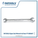 FATOOLS OE0607 - DOUBLE OPEN END WRENCH SIZE 6x7
