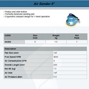 FATOOLS NP-SA322 - 5" AIR SANDER