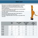 FATOOLS SH-SJ160 - MECHANICAL STEEL JACK CAP.16T MIN.95 MAX.320
