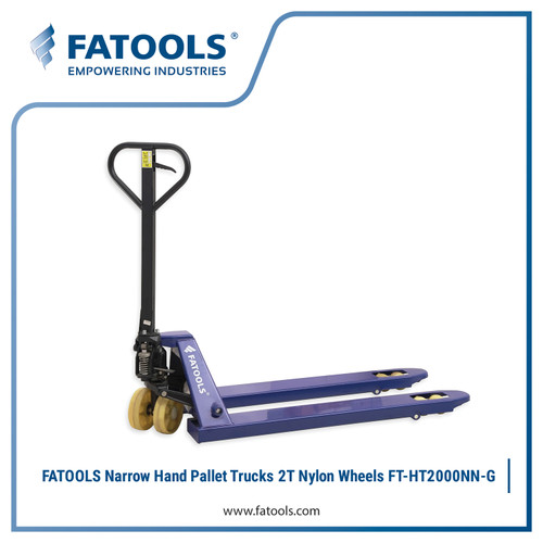FATOOLS HT2000NN 2T HAND PALLET TRUCK Nylon Wheel Narrow