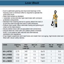 FATOOLS WA-LH3000 - RATCHET LEVER HOIST LH CAP.3TX1.5