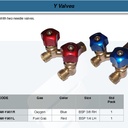 FATOOLS Y901R - Y CONNECTION VALVE GAS OXY SIZE 3/8 BSP RH