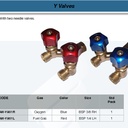FATOOLS Y901L - Y CONNECTION VALVE GAS FUEL SIZE 3/8 BSP LH