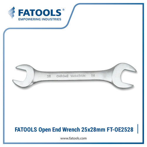 FATOOLS OE2528 Double Open End Wrench 25mm x 28mm Kunci Pas Vanadium