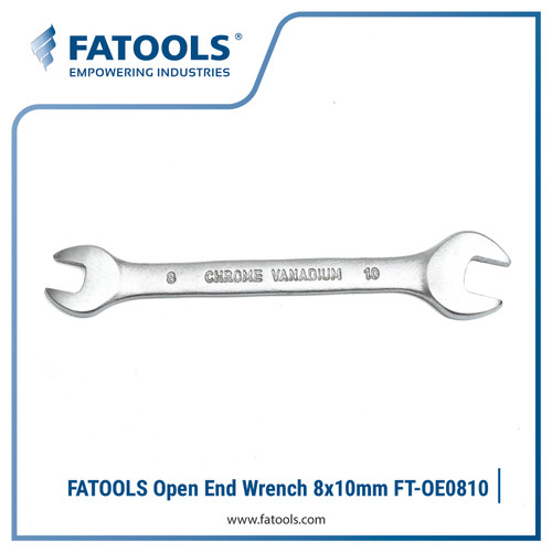 FATOOLS OE0810 Double Open End Wrench 8x10mm Kunci Pas CrV Forged