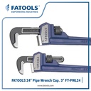 FATOOLS PWL24 24" HD Pipe Wrench CAP 3" Kunci Pipa Inggris
