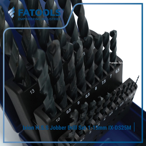 FATOOLS IX-DS25M IXION H.S.S Jobber Drill Set 1-13MM