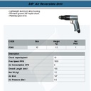 FATOOLS NP-RD68 - 3/8" AIR REVERSIBLE DRILL BOR ANGIN PNEUMATIC