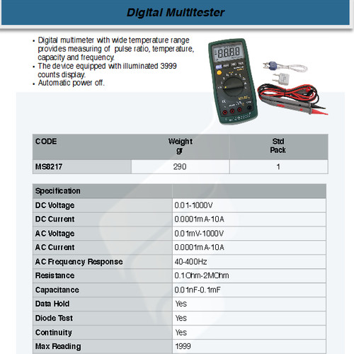 FATOOLS MT-MS8217 - DIGITAL MULTITESTER