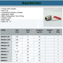 FATOOLS RBS48-1 - BRASS BALL VALVE SIZE 1"