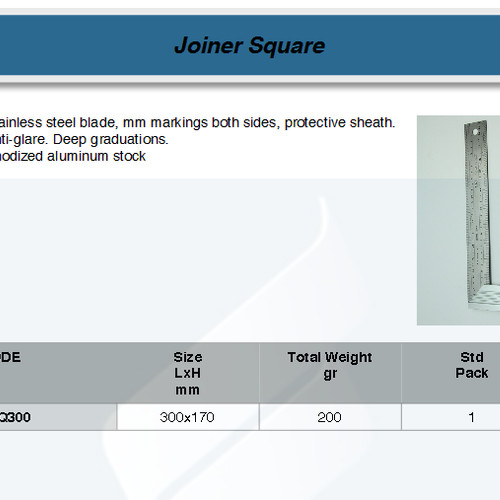 FATOOLS JSQ300 - JOINER SQUARE SIZE 12"