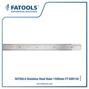 FATOOLS SSR150 Stainless Straight Ruler 1500MM Penggaris Besi 1.5m 150