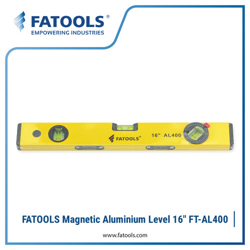 FATOOLS AL400 Aluminium Level 16" 400mm Waterpass Spirit Magnet