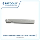 FATOOLS FG13M-04 - METRIC FEELER GAUGE TANGE 0.05-1.0MM BLADE 13 LG 4"