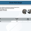 FATOOLS 01045-01 - SCREWPITCH GAUGE SIZE MM+IN