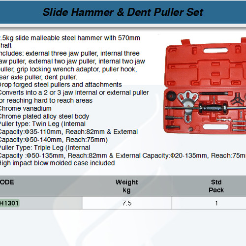 FATOOLS SH1301 - SLIDE HAMMER SET