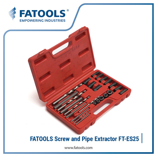 FATOOLS ES25 Pipe & Screw Extractor Set Tap Balik Pencabut Baut Patah