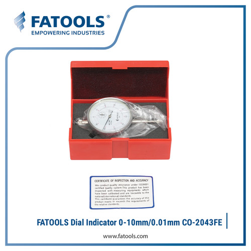 FATOOLS CO-2046FE Dial Indicator 0-10mm/0.01mm Indikator Jarum