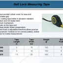 FATOOLS MTSL050 - SELF LOCK TAPE MEASURE SIZE 5,0X19