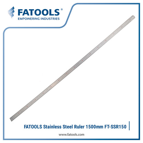 FATOOLS SSR150 Stainless Straight Ruler 1500MM Penggaris Besi 1.5m 150