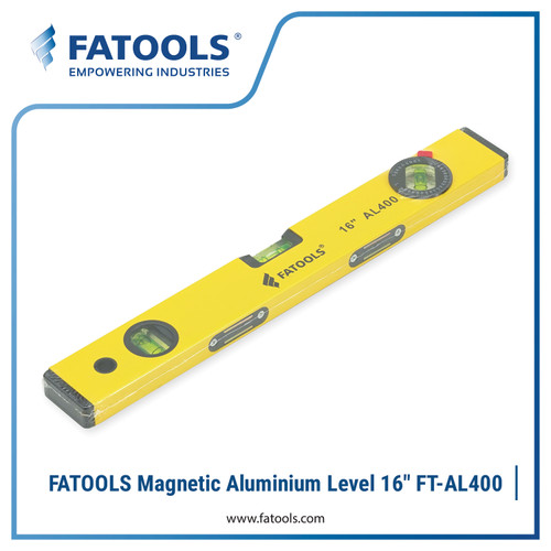 FATOOLS AL400 Aluminium Level 16" 400mm Waterpass Spirit Magnet