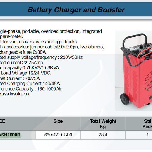 FATOOLS FLASH1000R - BATTERY CHARGER & BOOSTER