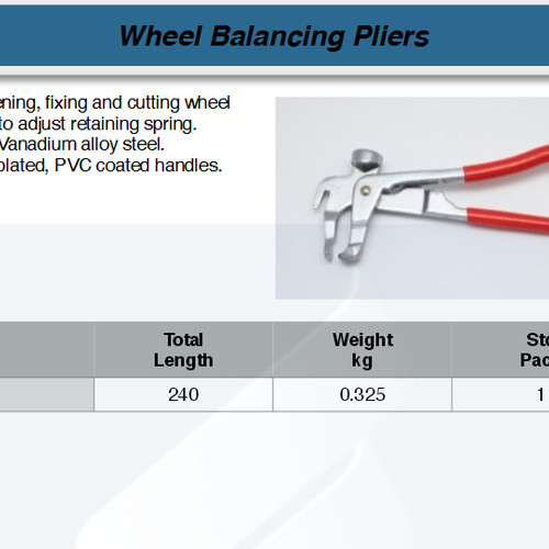 AMMECH HS3311 Wheel Weight Balancing Plier Fatools Tang Ban Palu Timah