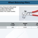 AMMECH HS3311 Wheel Weight Balancing Plier Fatools Tang Ban Palu Timah