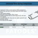 FATOOLS HS3426 Valve Spring Compressor Cap 55-175mm Treker Klep Mobil