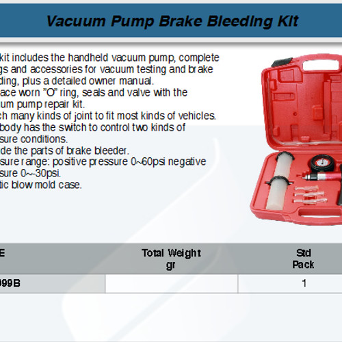 FATOOLS HVP999B - HAND-HELD VACUUM PUMP 760 MMHG