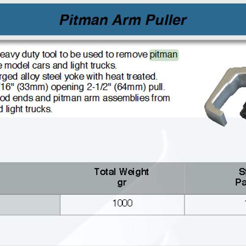 FATOOLS HS3323 - PITMAN ARM PULLER CAP.55MM