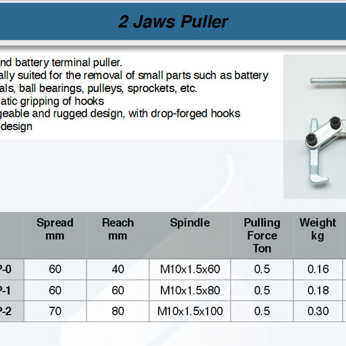 FATOOLS 2JGP400 - 2 JAW PULLER SIZE 16"