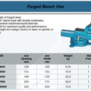 FATOOLS VF7000 - FORGED BENCH VISE WIDTH 7" OPEN 7"